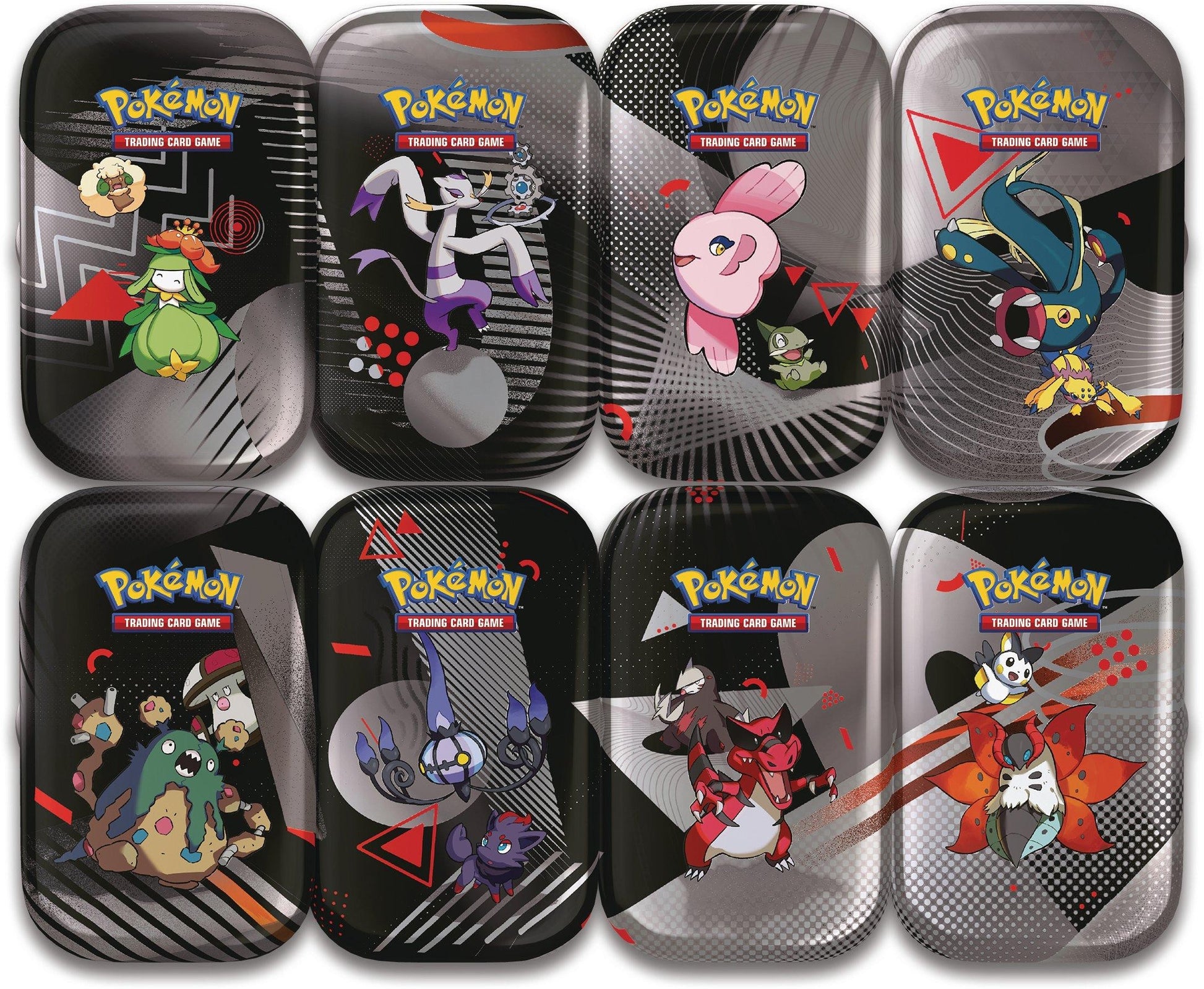 Pokémon - Foudre Noire et Flamme Blanche (EV10.5) - Display Mini tin (8 visuels) - FR TOYS EMPIRE