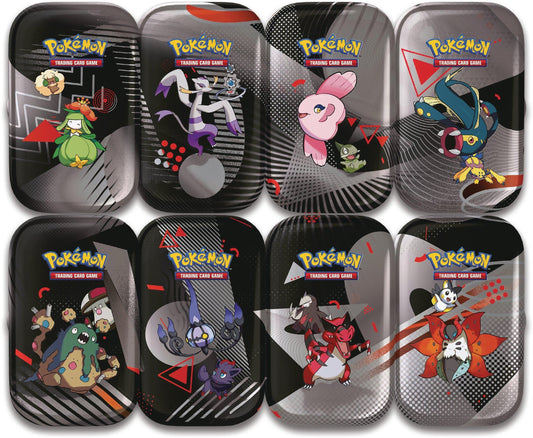 Pokémon - Foudre Noire et Flamme Blanche (EV10.5) - Display Mini tin (8 visuels) - FR TOYS EMPIRE