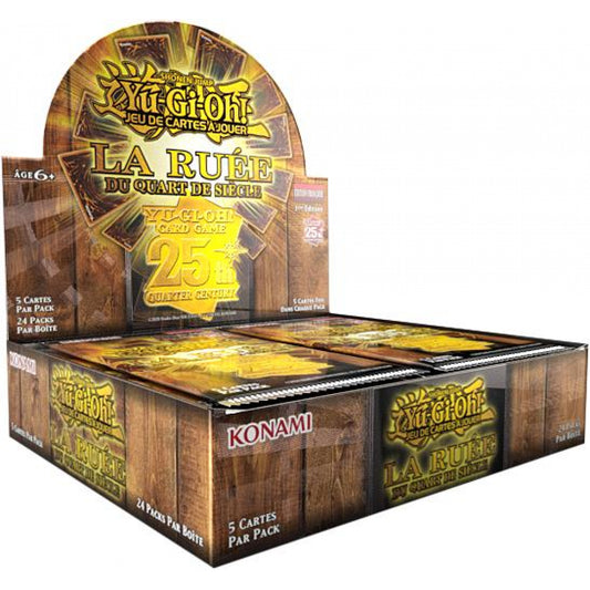 Yu-Gi-Oh!  Display de 24 boosters - La Ruée du Quart de Siècle - FR TOYS EMPIRE